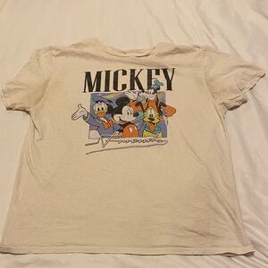 Disney Cream Mickey and Friends Kids T-Shirt